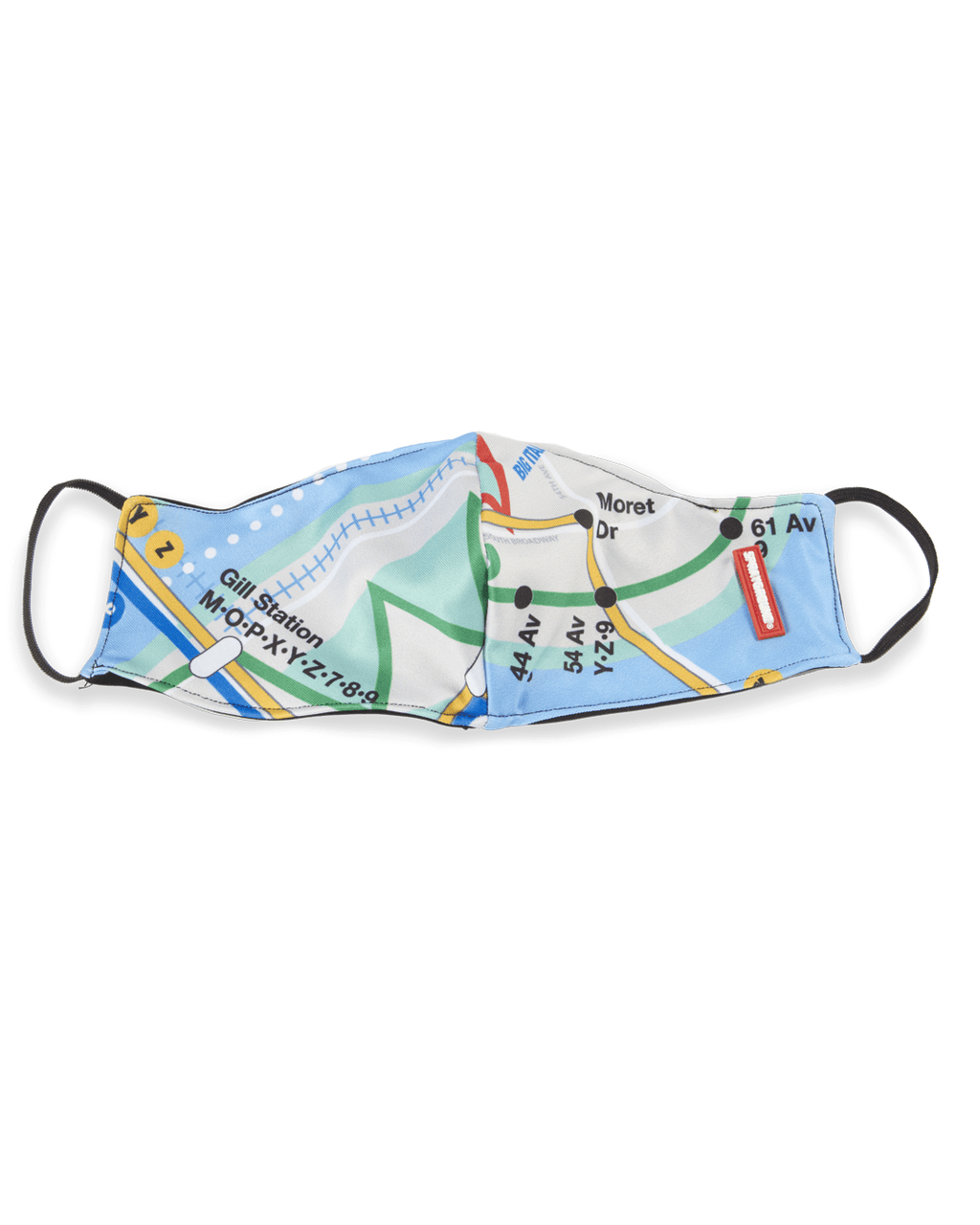 NYC SHARK MAP MASK (FORM-FITTING)