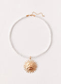 Amber Necklace - Gold