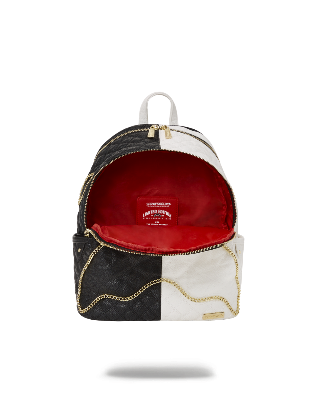 LEVELED UP SPLIT QUILT SHARK SAVAGE BACKPACK