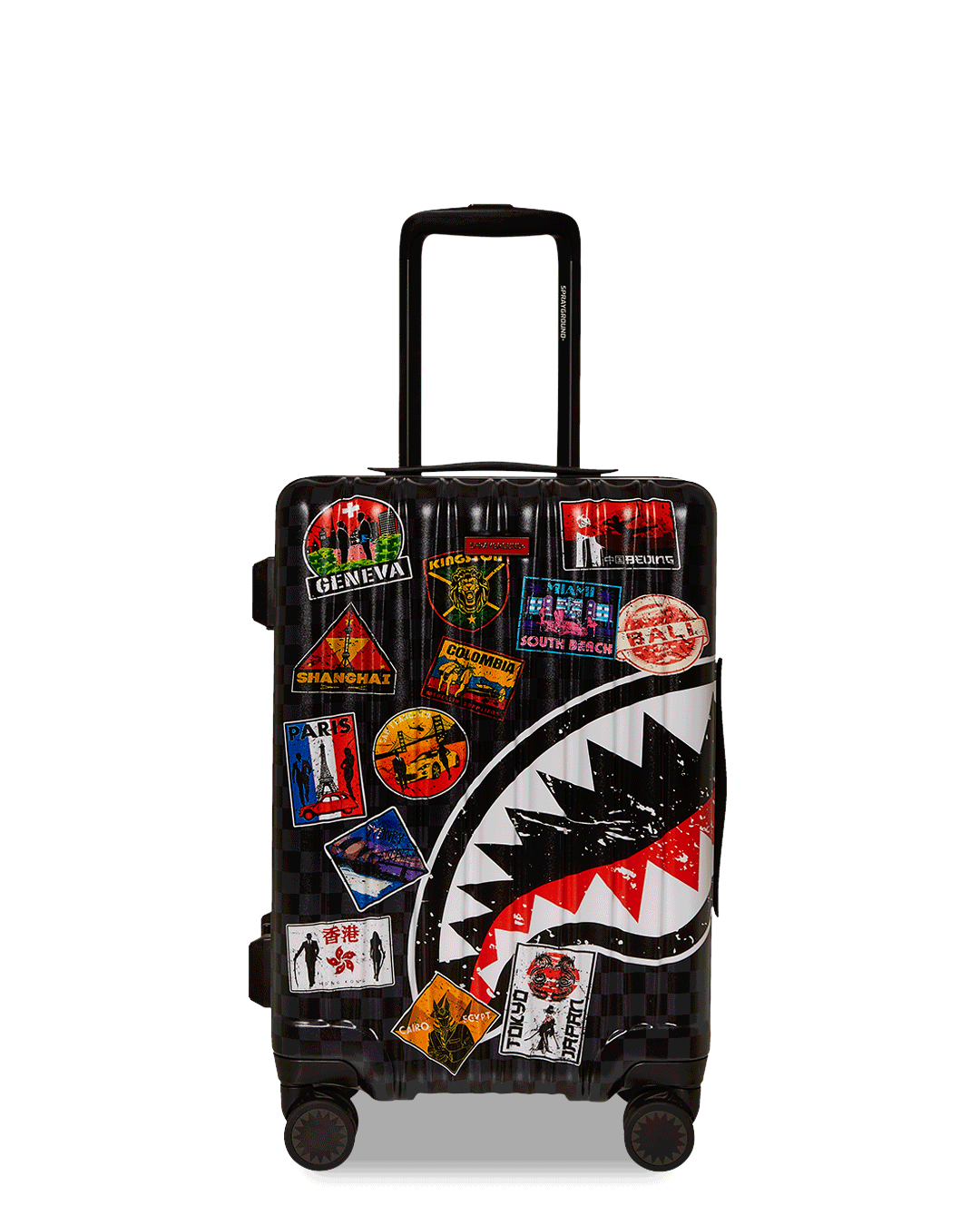 GLOBAL MOGUL UNLIMITED MILES SHARKNAUTICS HARDSHELL CARRY-ON LUGGAGE