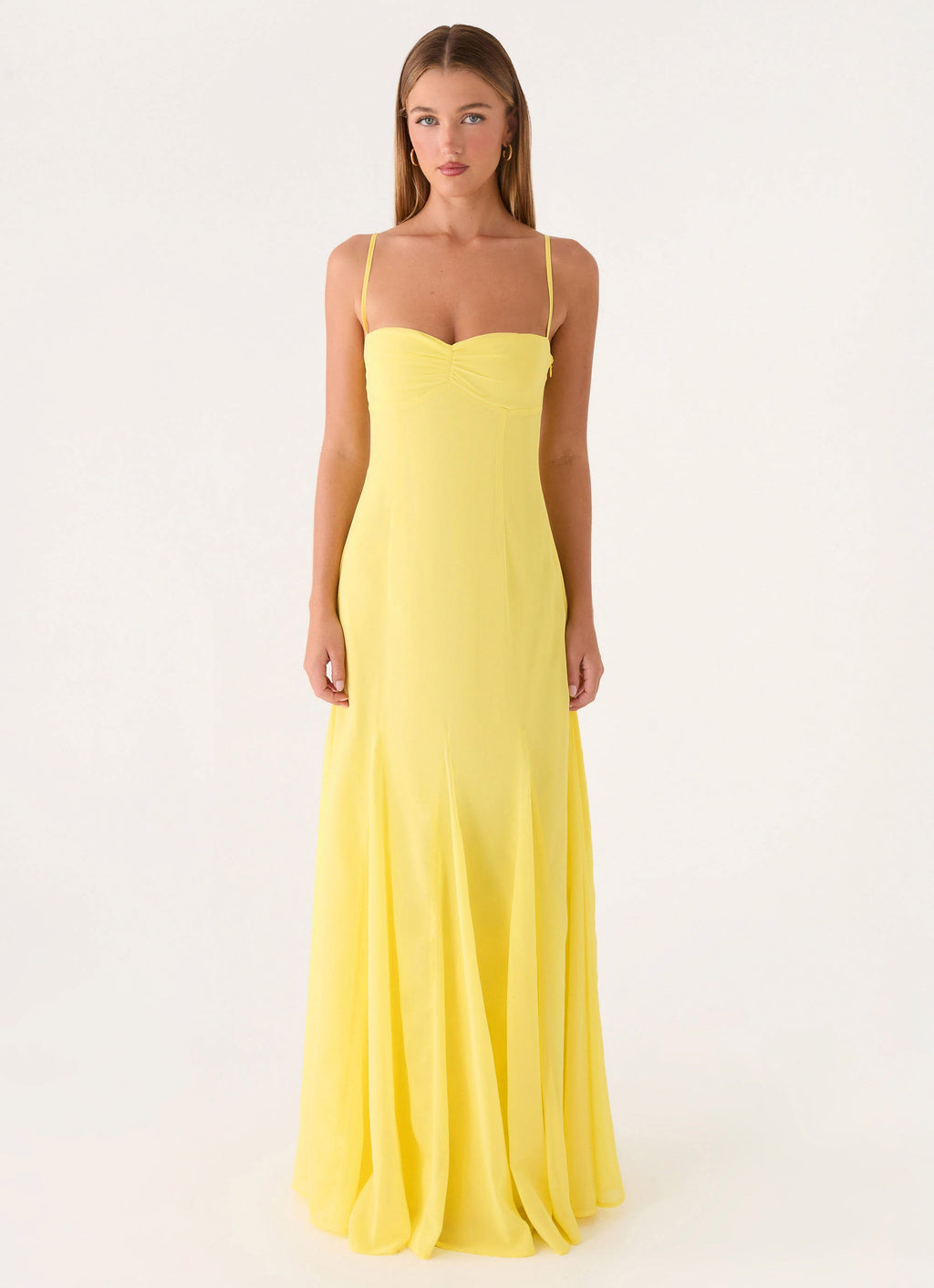Carlin Maxi Dress - Bright Lemon