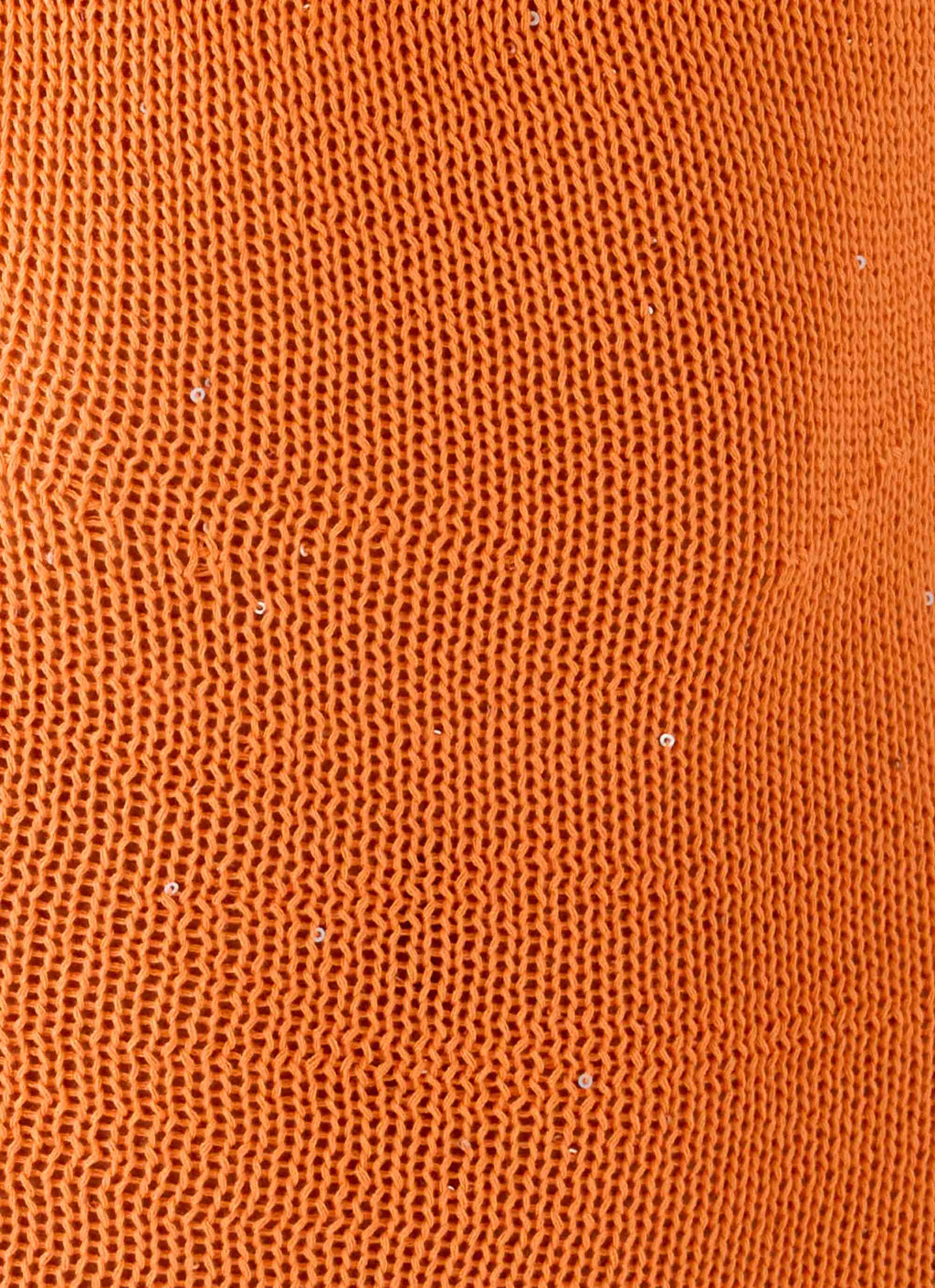 Delfina Cowl Knit Maxi Dress - Orange