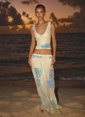 Erinah Sequin Maxi Skirt - Yellow