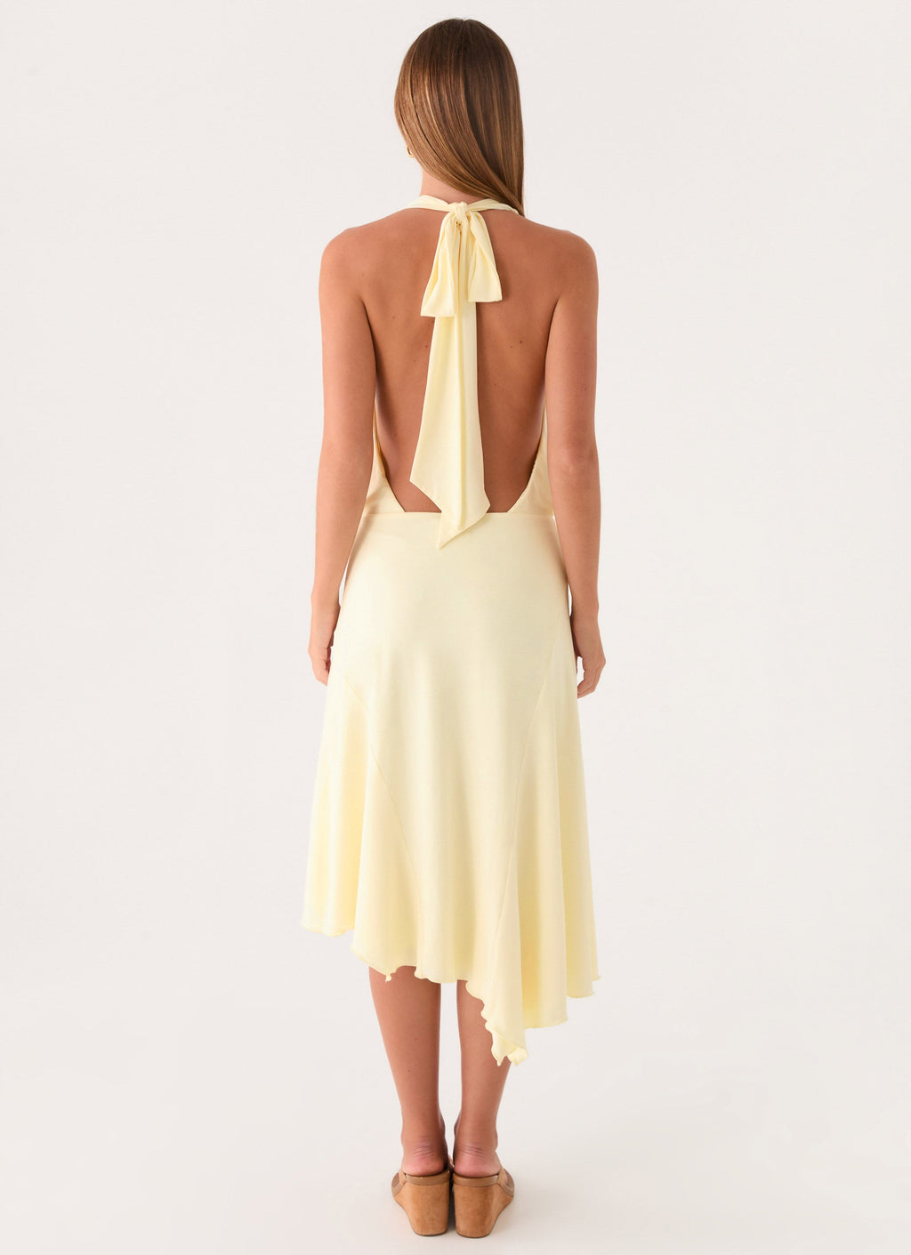 Ignite It Midi Dress - Lemon