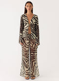 Jadia Flared Pants - Zebra