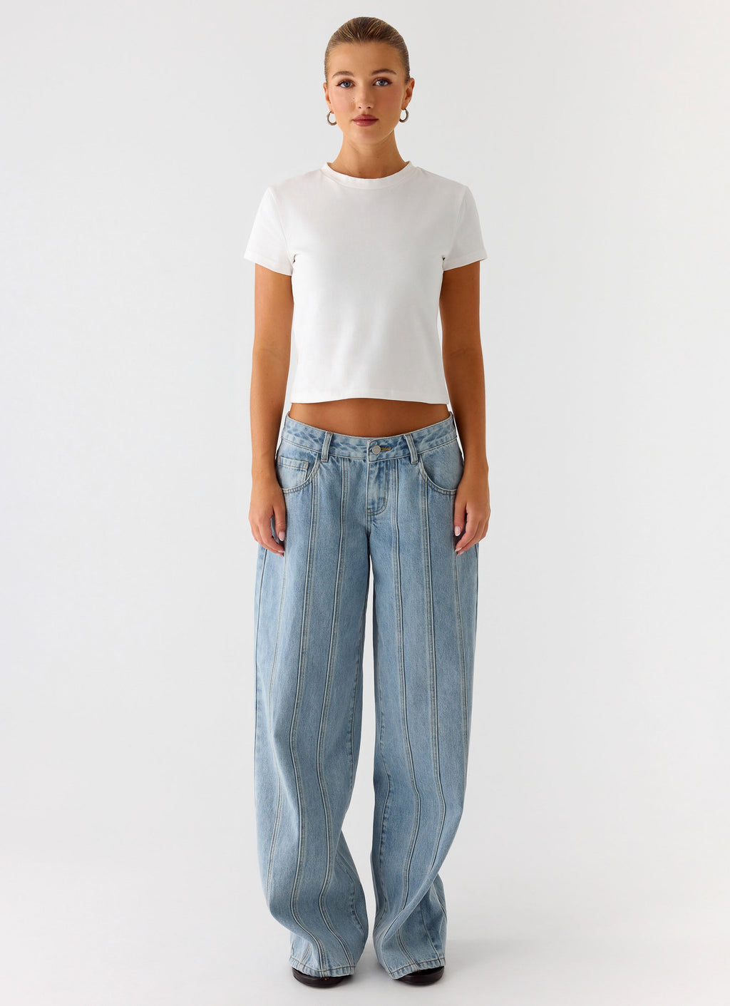 Lamont Baby Tee - White