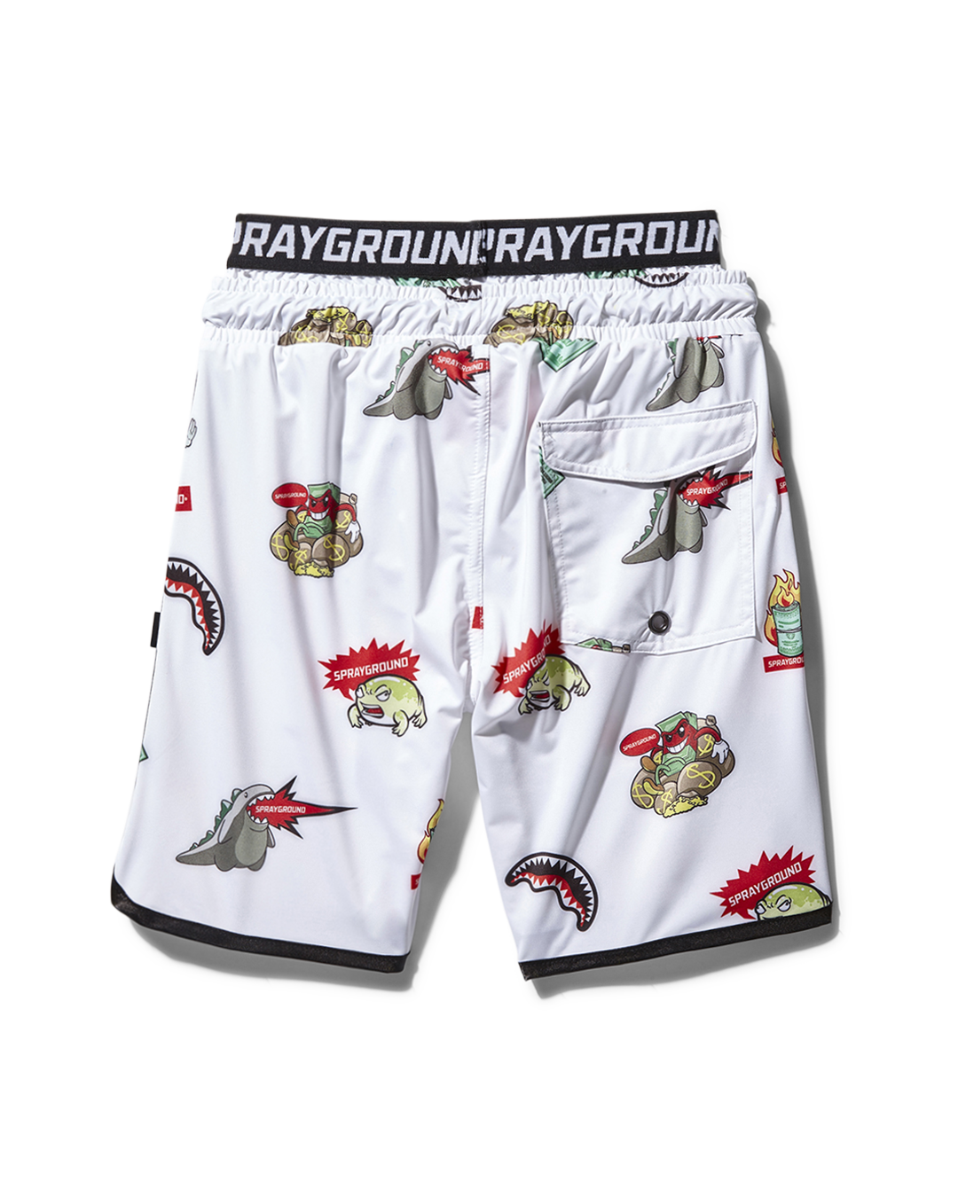 KIDS PATCH ALL-IN SWIM TRUNKS (WHITE)