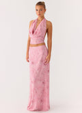 Soulful Low Rise Maxi Skirt - Vintage Floral