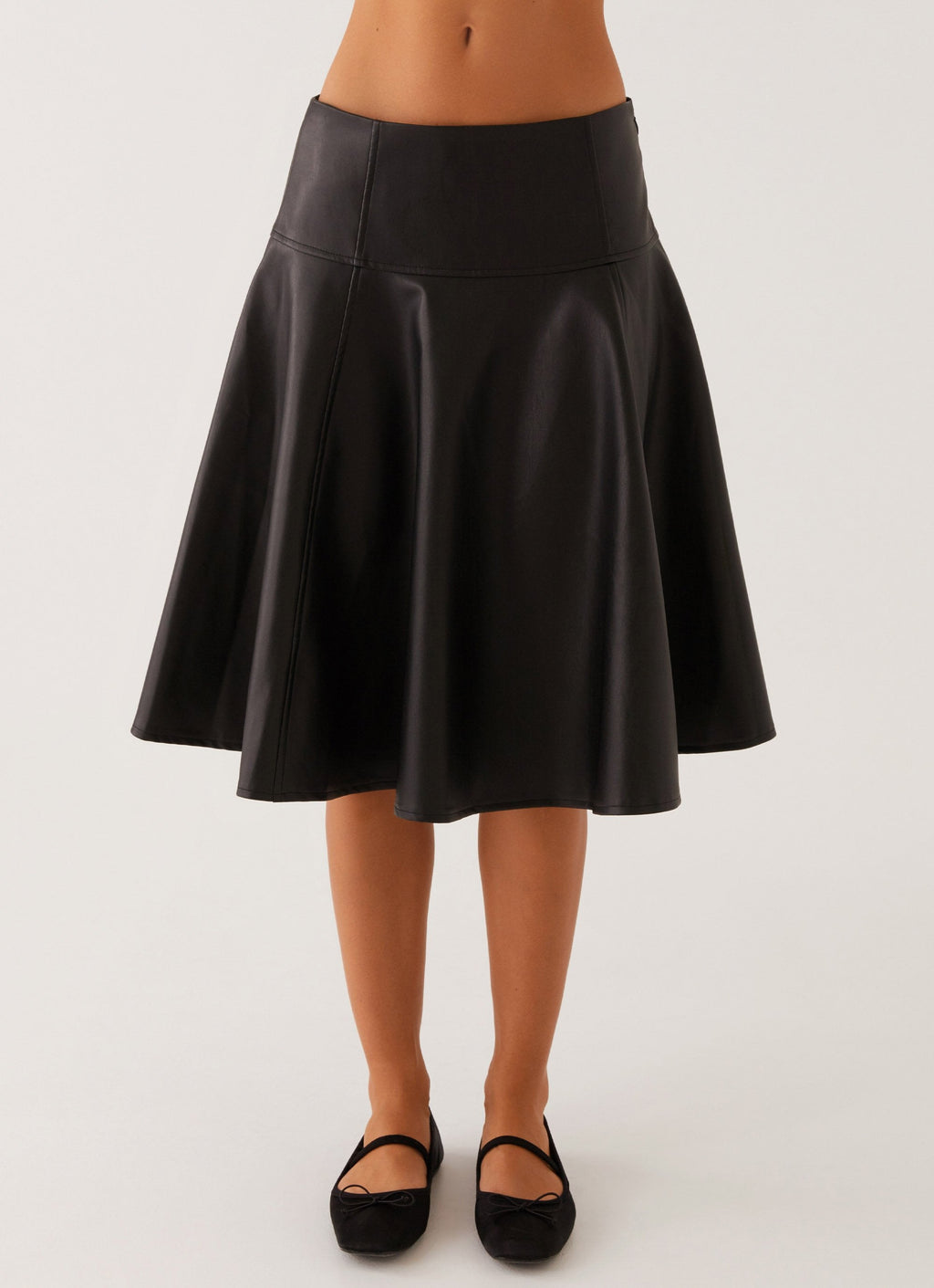 Tyler Midi Skirt - Black