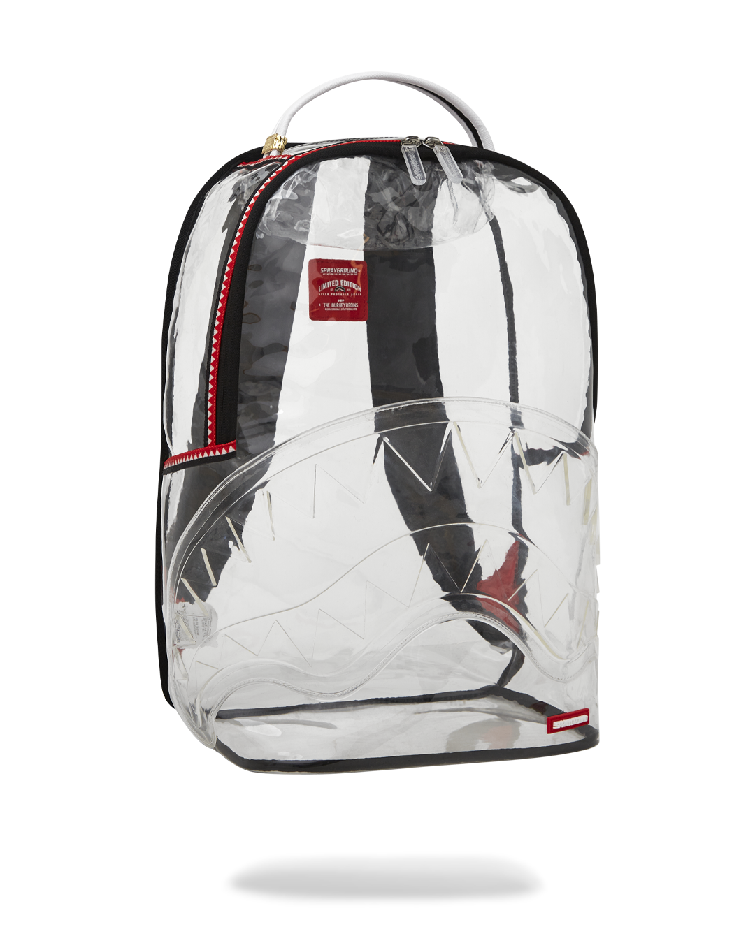 100% CLEAR BACKPACK SHARK