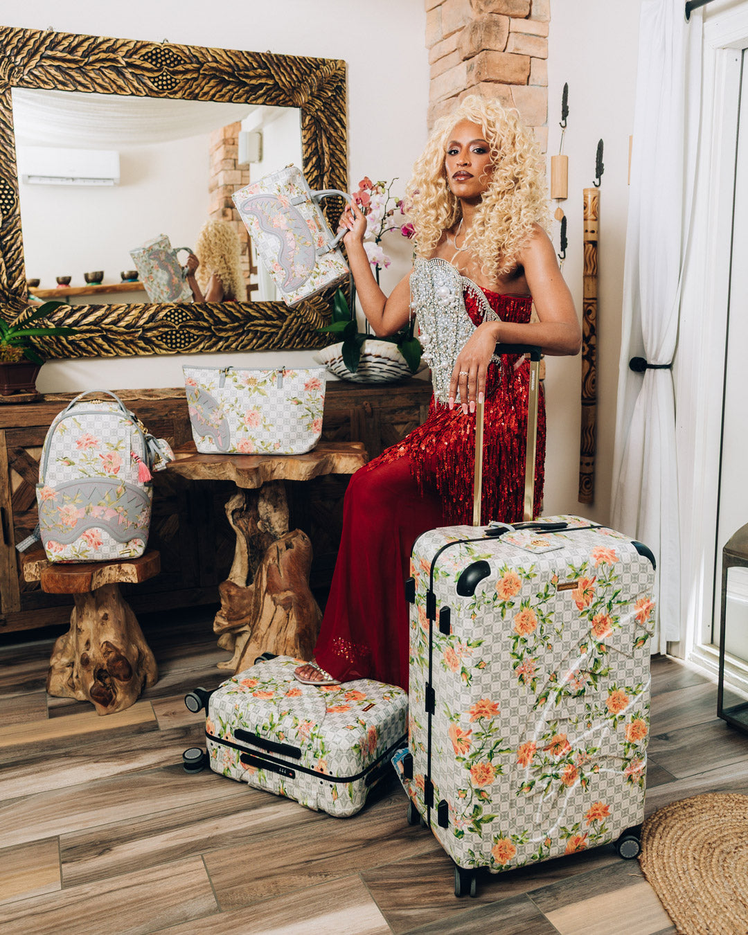 A.I. AFRICAN INTELLIGENCE ELEGANT ENERGY MINI DUFFLE - SANDFLOWER COLLAB